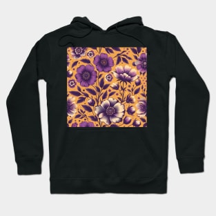 Purple Flowers Hoodie